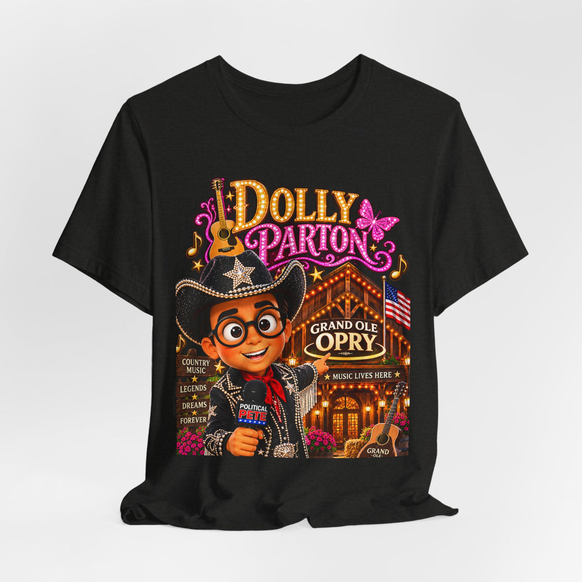Graphic Tee — Retro Country Music Poster Design