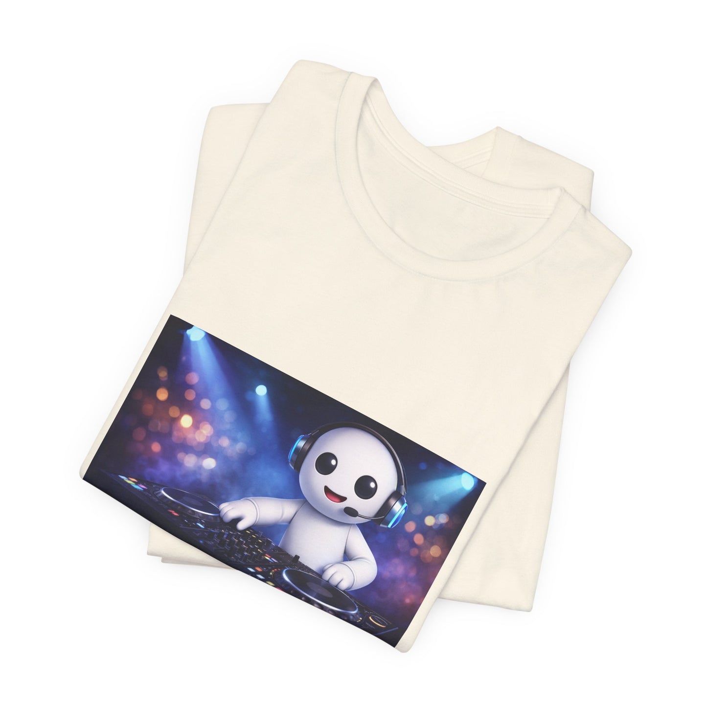 Echo On DJ Tee — Cute DJ Character Graphic T-Shirt