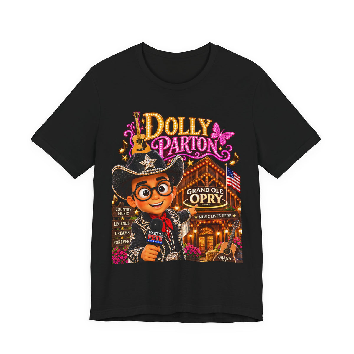 Graphic Tee — Retro Country Music Poster Design