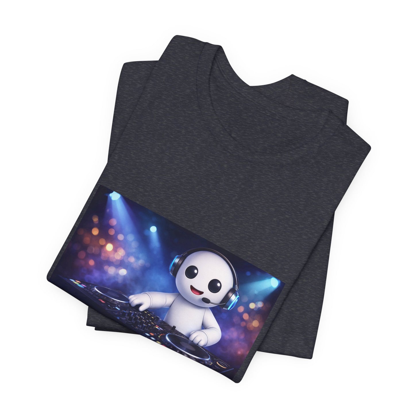 Echo On DJ Tee — Cute DJ Character Graphic T-Shirt