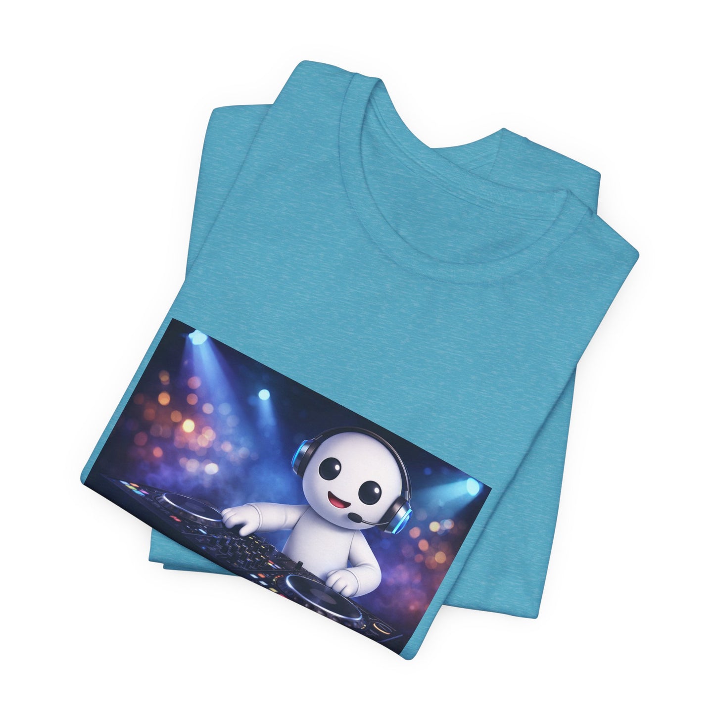 Echo On DJ Tee — Cute DJ Character Graphic T-Shirt