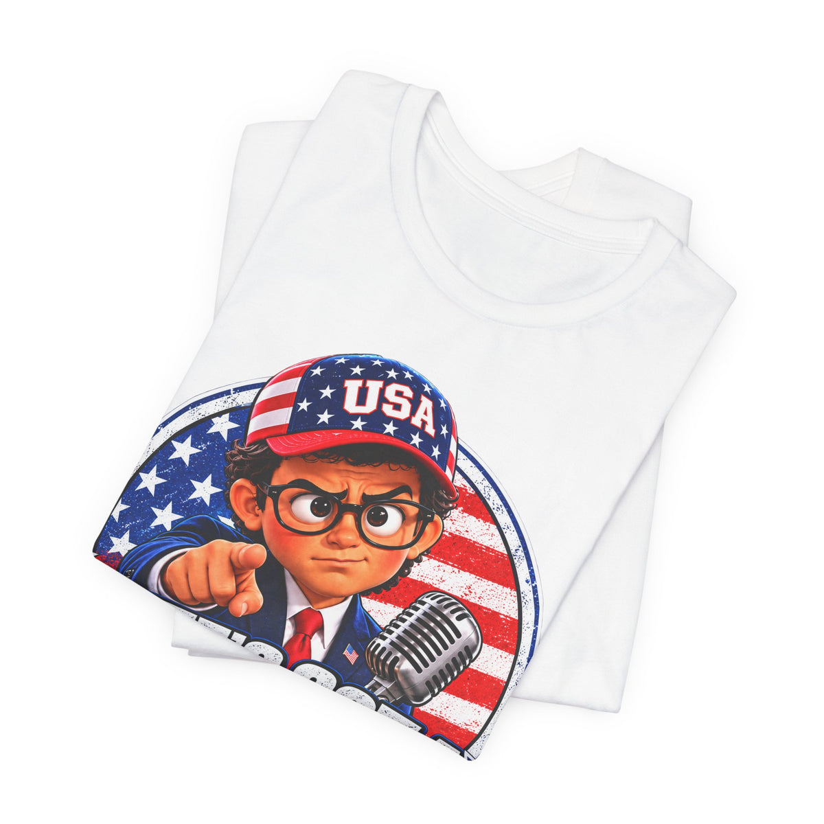 Pete’s Got a Question Tee — Patriotic USA Graphic T‑Shirt
