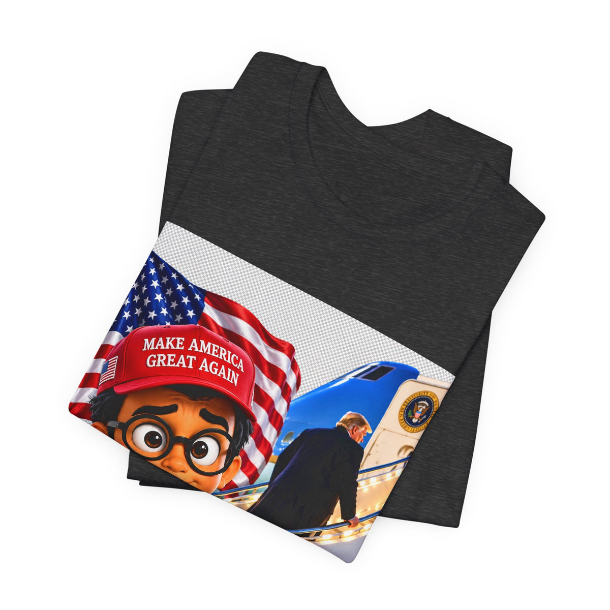 Political Cartoon Graphic Tee — "Make America Great Again" Welcome Home Design