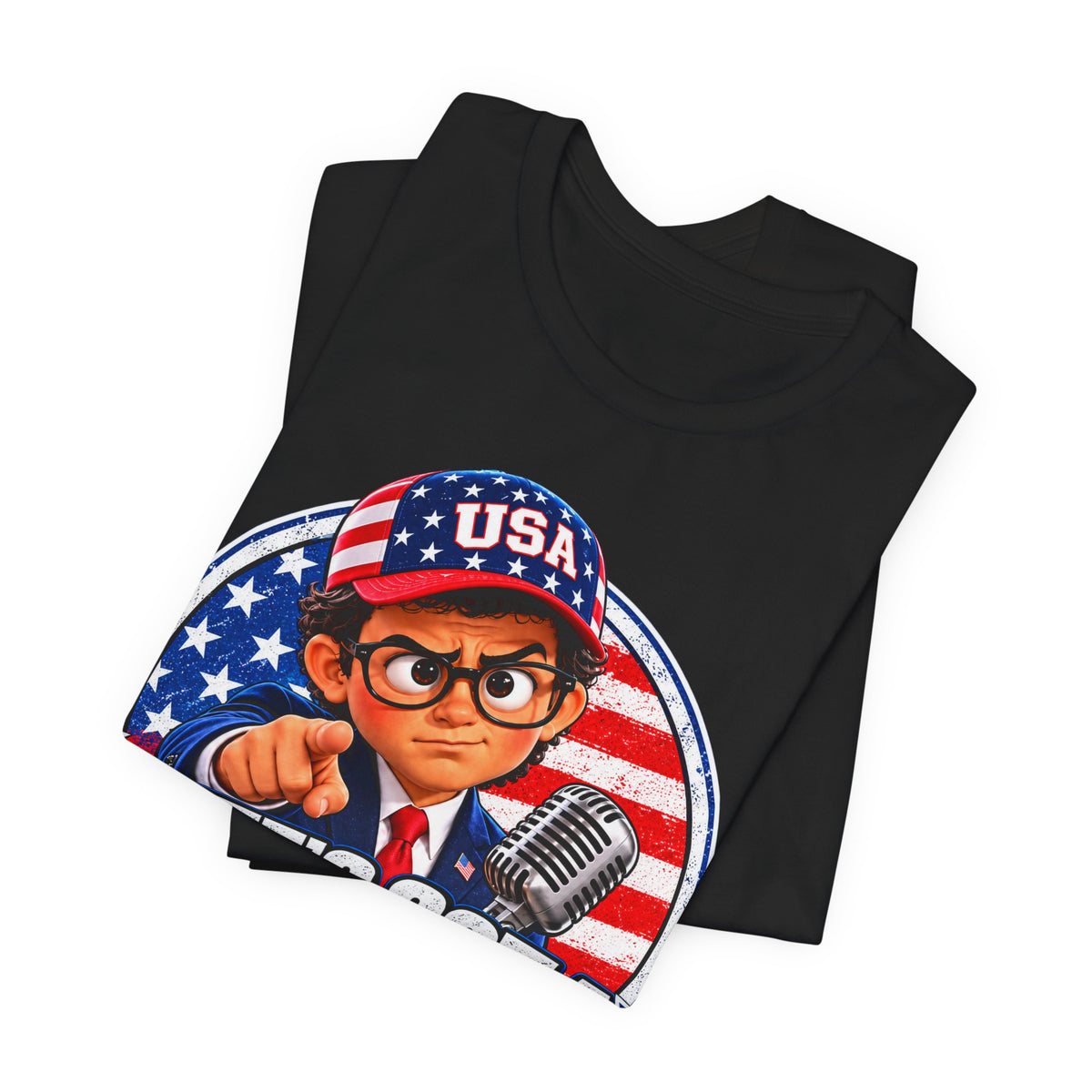 Pete’s Got a Question Tee — Patriotic USA Graphic T‑Shirt