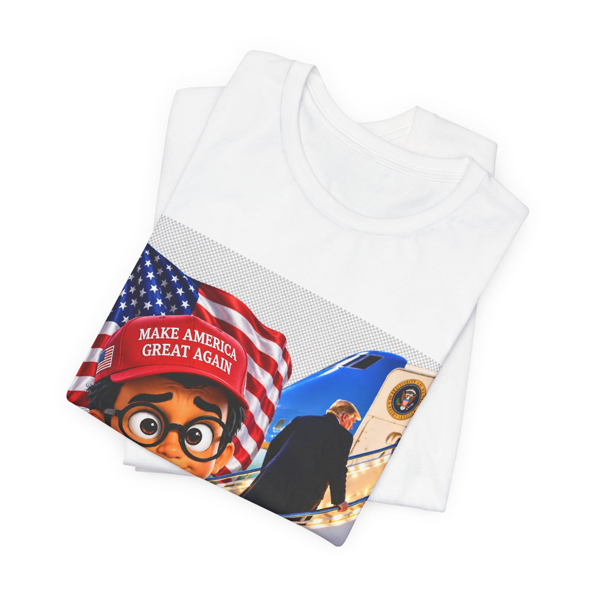 Political Cartoon Graphic Tee — "Make America Great Again" Welcome Home Design