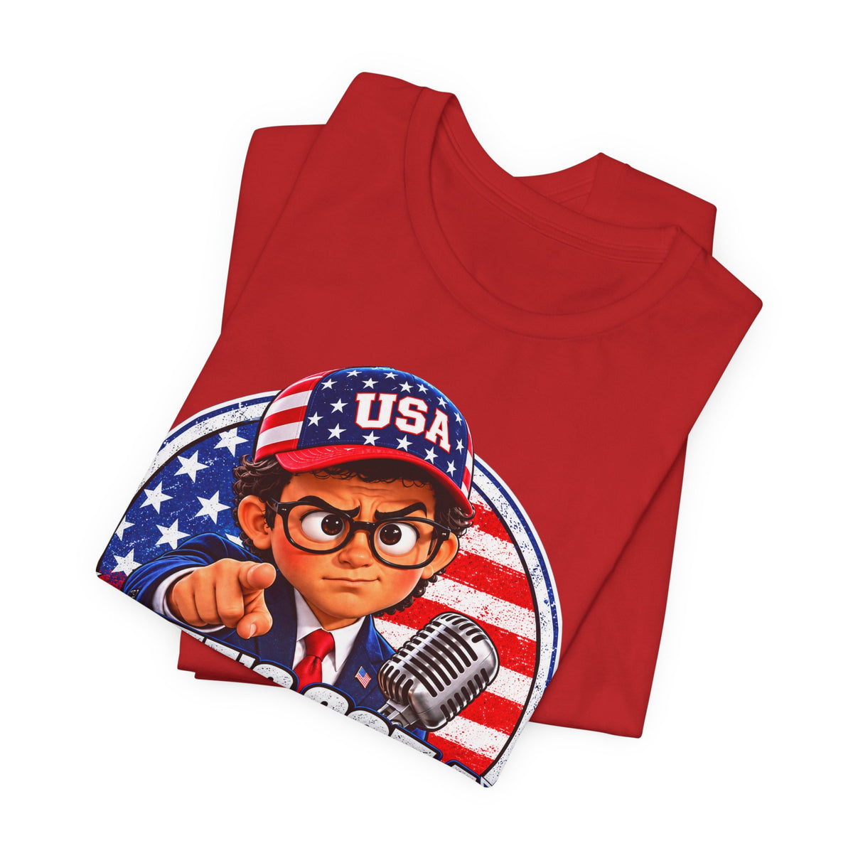 Pete’s Got a Question Tee — Patriotic USA Graphic T‑Shirt