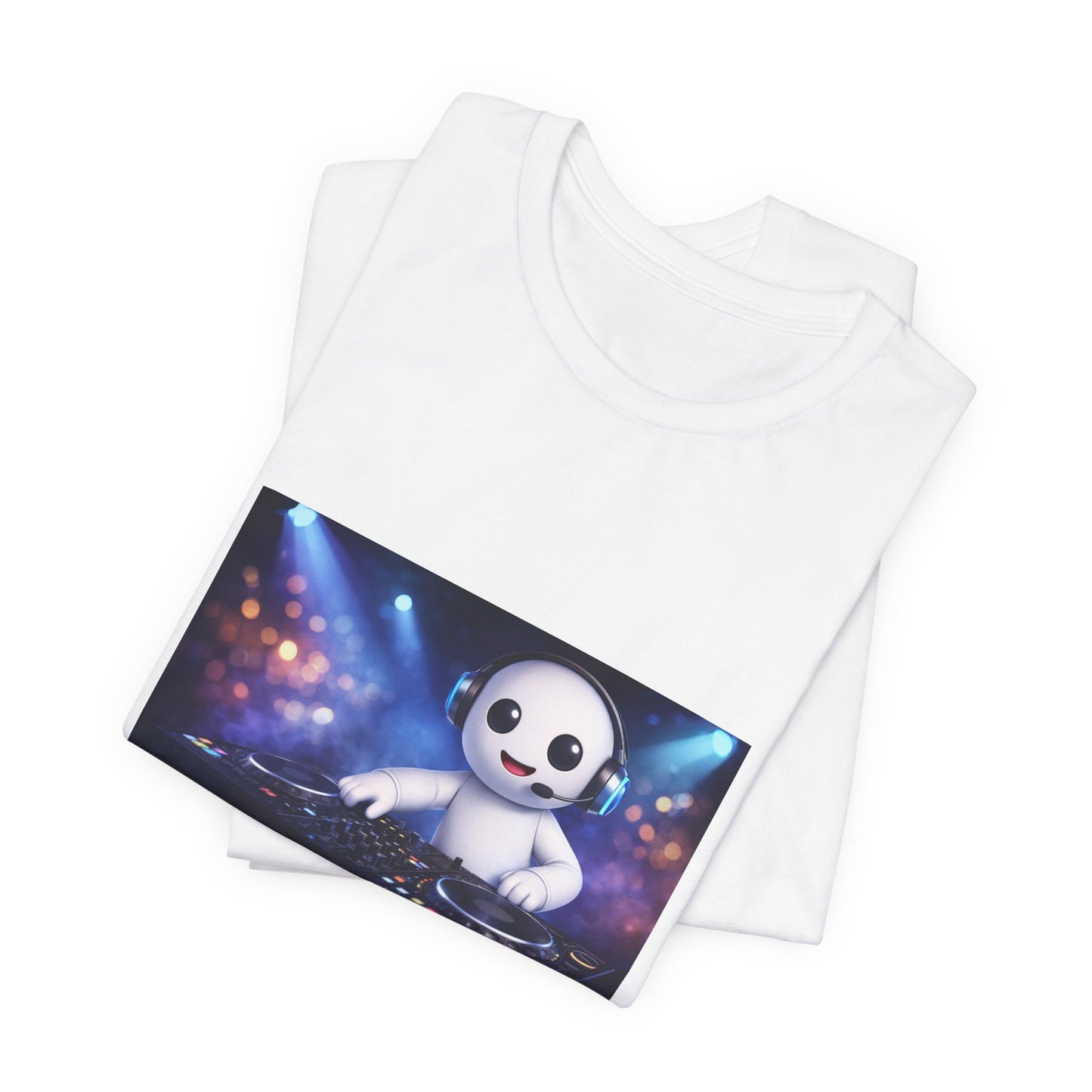 Echo On DJ Tee — Cute DJ Character Graphic T-Shirt