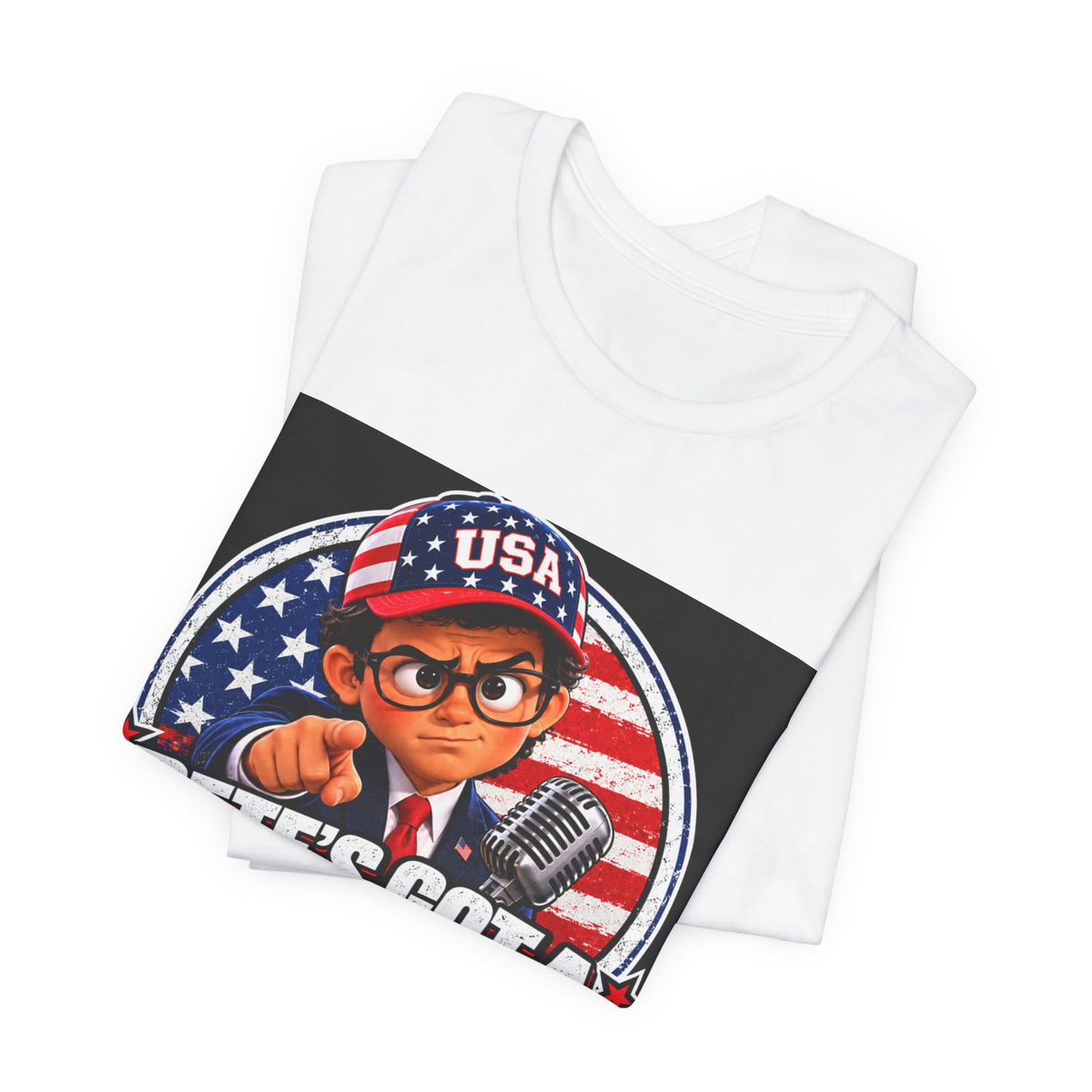 Pete's Got a Question Tee — Patriotic USA Political Graphic T‑Shirt