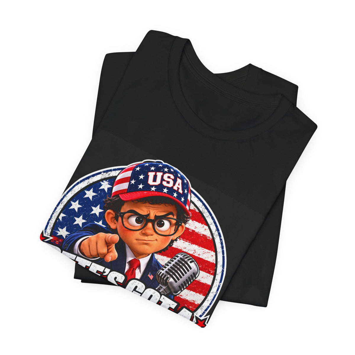Pete's Got a Question Tee — Patriotic USA Political Graphic T‑Shirt
