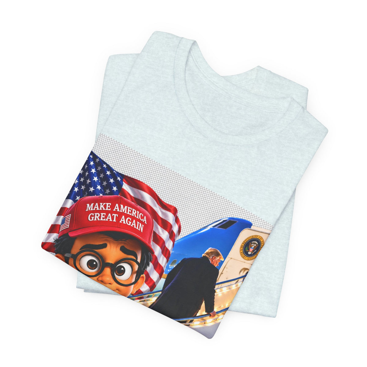 Political Cartoon Graphic Tee — "Make America Great Again" Welcome Home Design