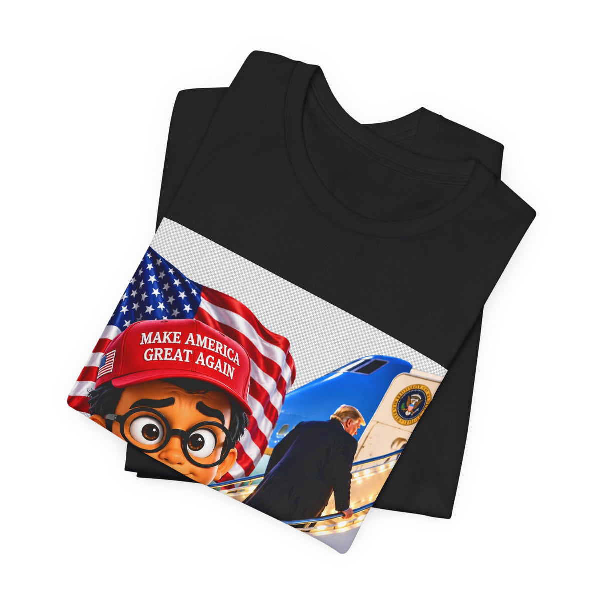 Political Cartoon Graphic Tee — "Make America Great Again" Welcome Home Design