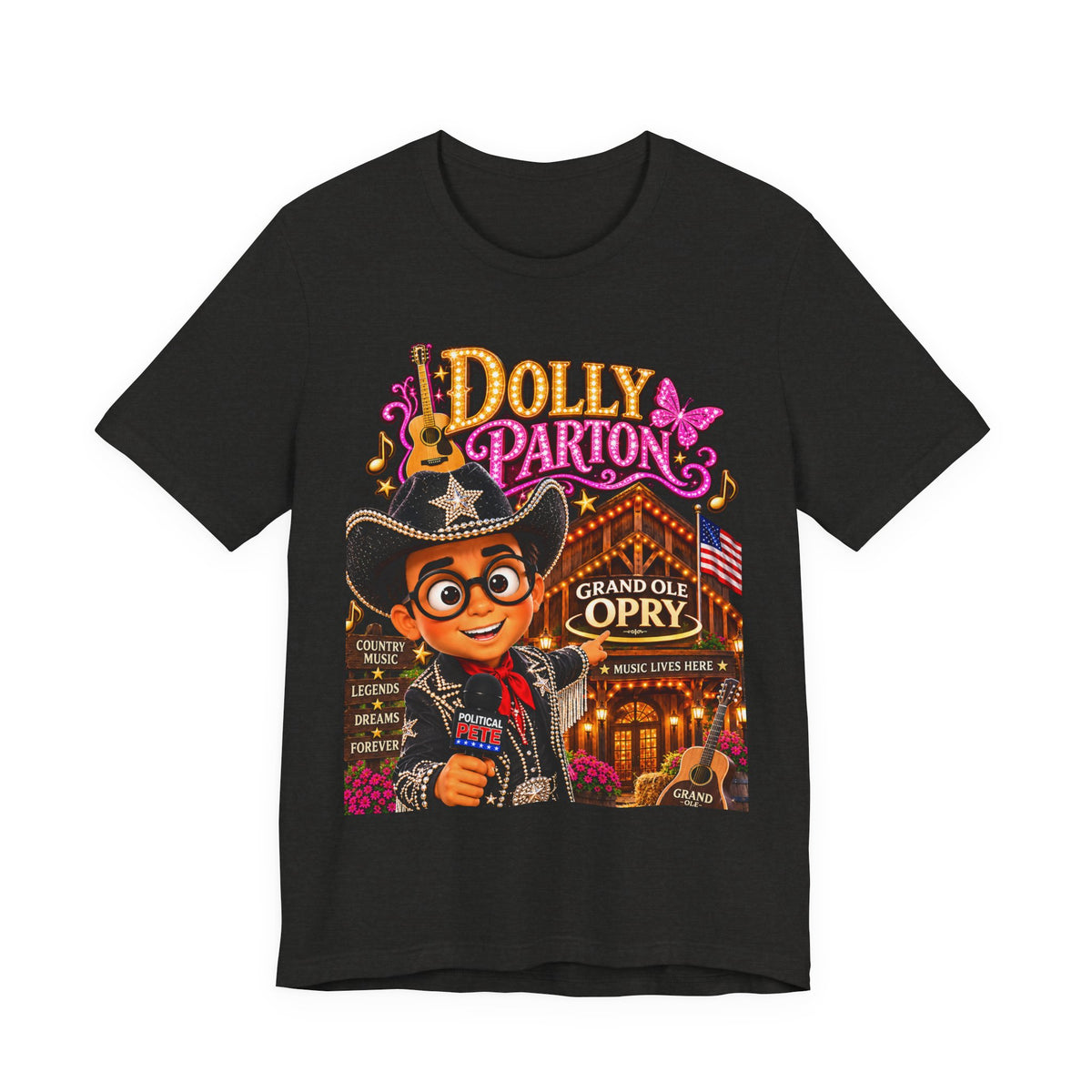 Graphic Tee — Retro Country Music Poster Design