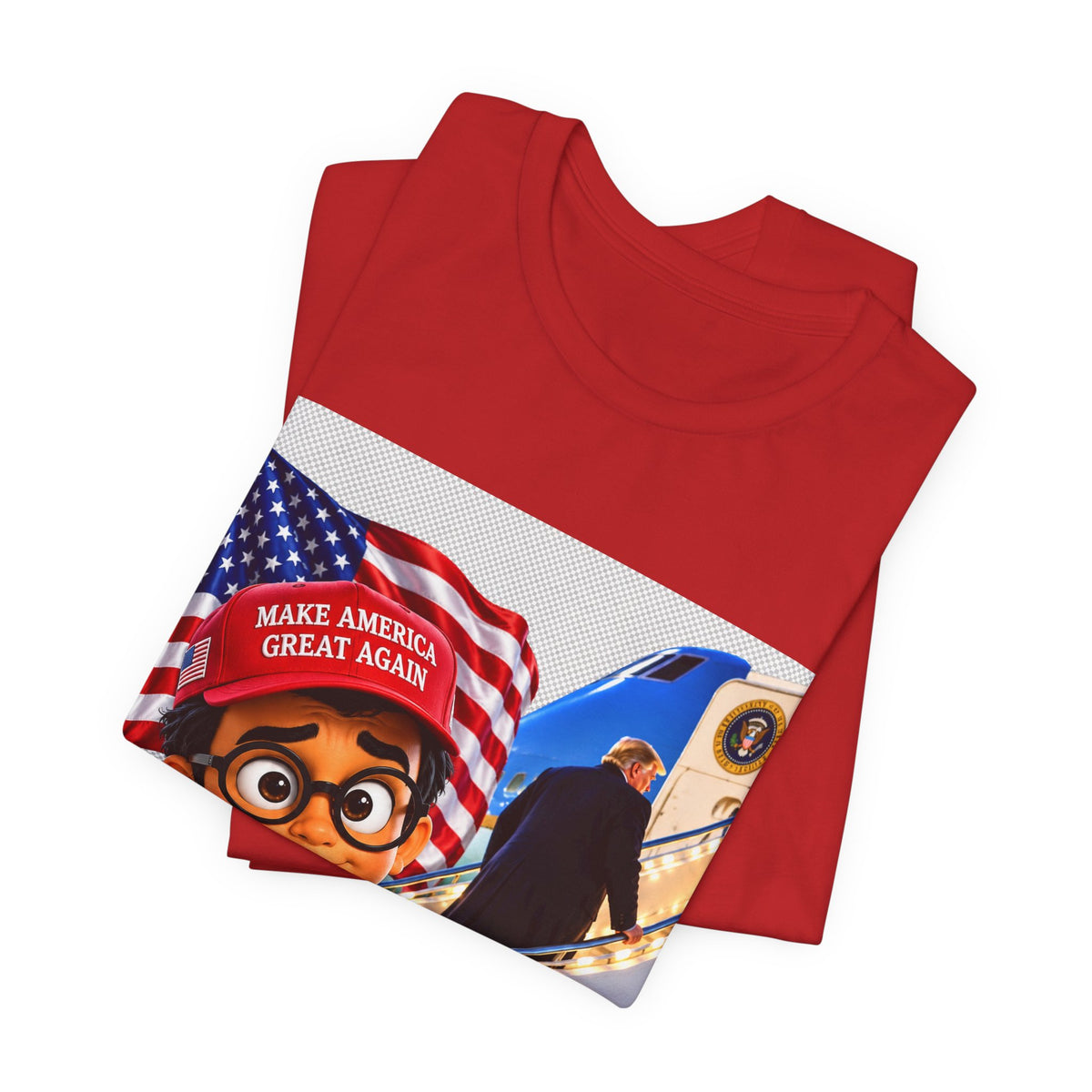 Political Cartoon Graphic Tee — "Make America Great Again" Welcome Home Design